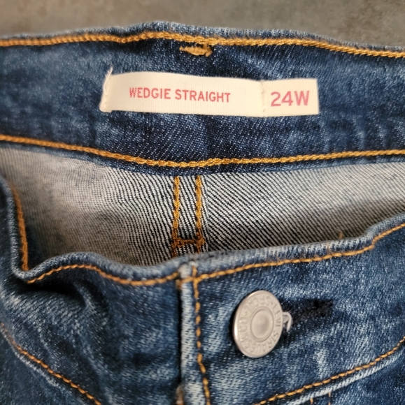 Levi's Wedgie Straight Denim Jeans, Women's, Size 24, NWT - Picture 8 of 11